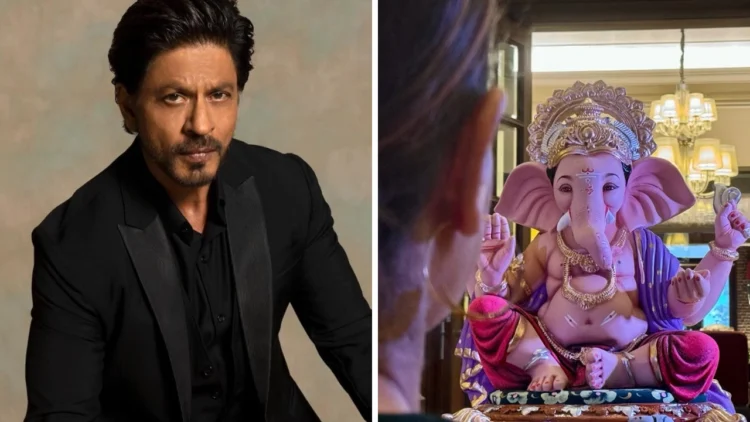 Shah Rukh Khan Welcomes Ganpati Bappa to Mannat : Celebrates with Gauri Khan, Wishes Fans a Modak-Filled Ganesh Chaturthi ! 1 Shah Rukh Khan